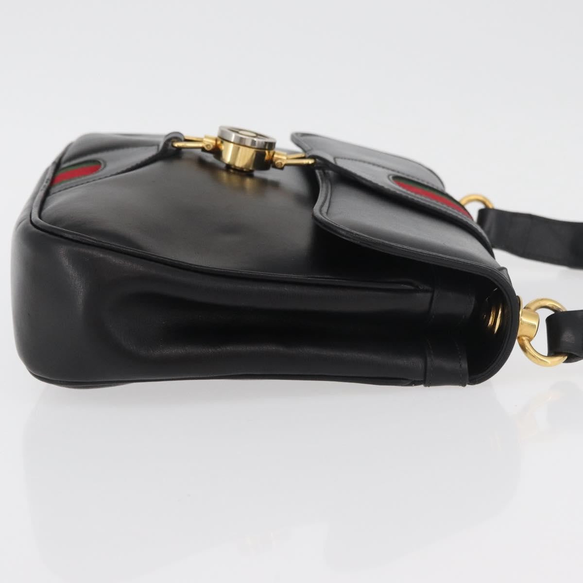 Gucci Sherry Line Shoulder Bag Leather Multicolour Leather Handbag (Pre-Owned)