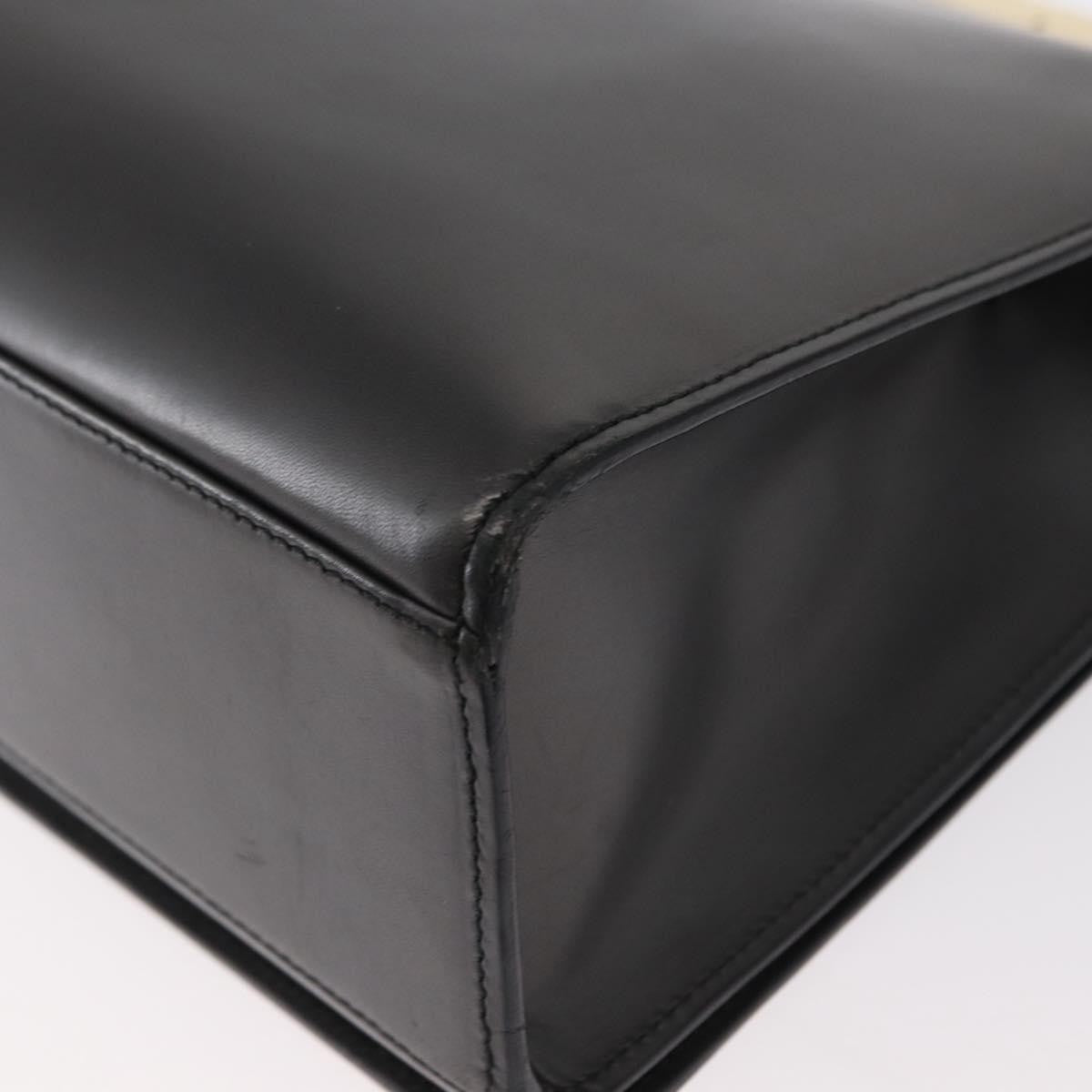Gucci Vintage Shoulder Bag Leather Black Leather Shoulder Bag Bag (Pre-Owned)