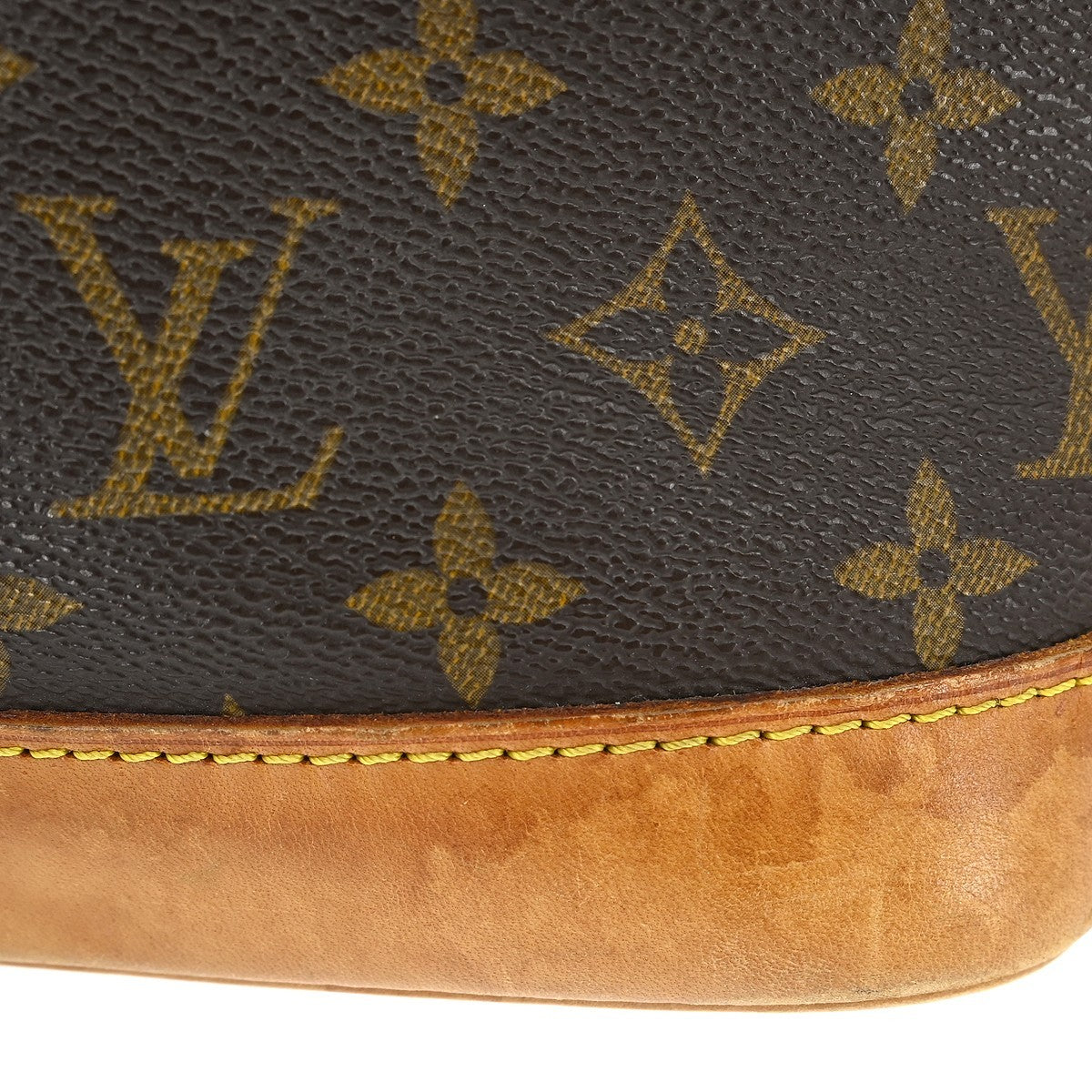 Louis Vuitton Alma Handbag Monogram Canvas Brown Canvas Handbag (Pre-Owned)