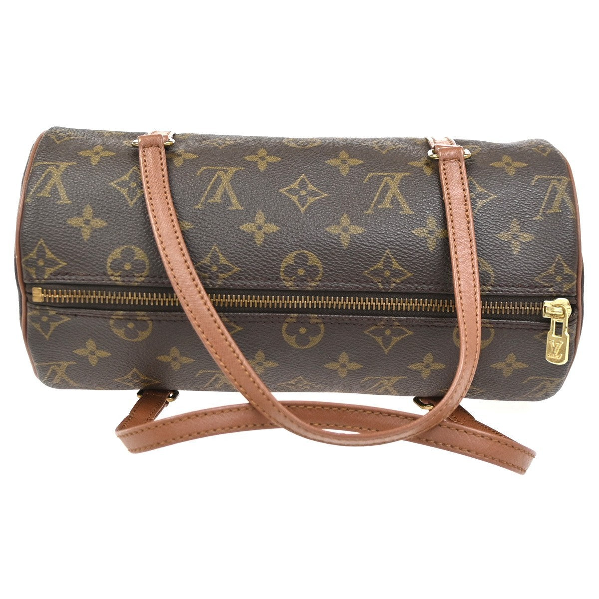 Louis Vuitton Papillon Handbag Monogram Canvas Brown Canvas Handbag (Pre-Owned)