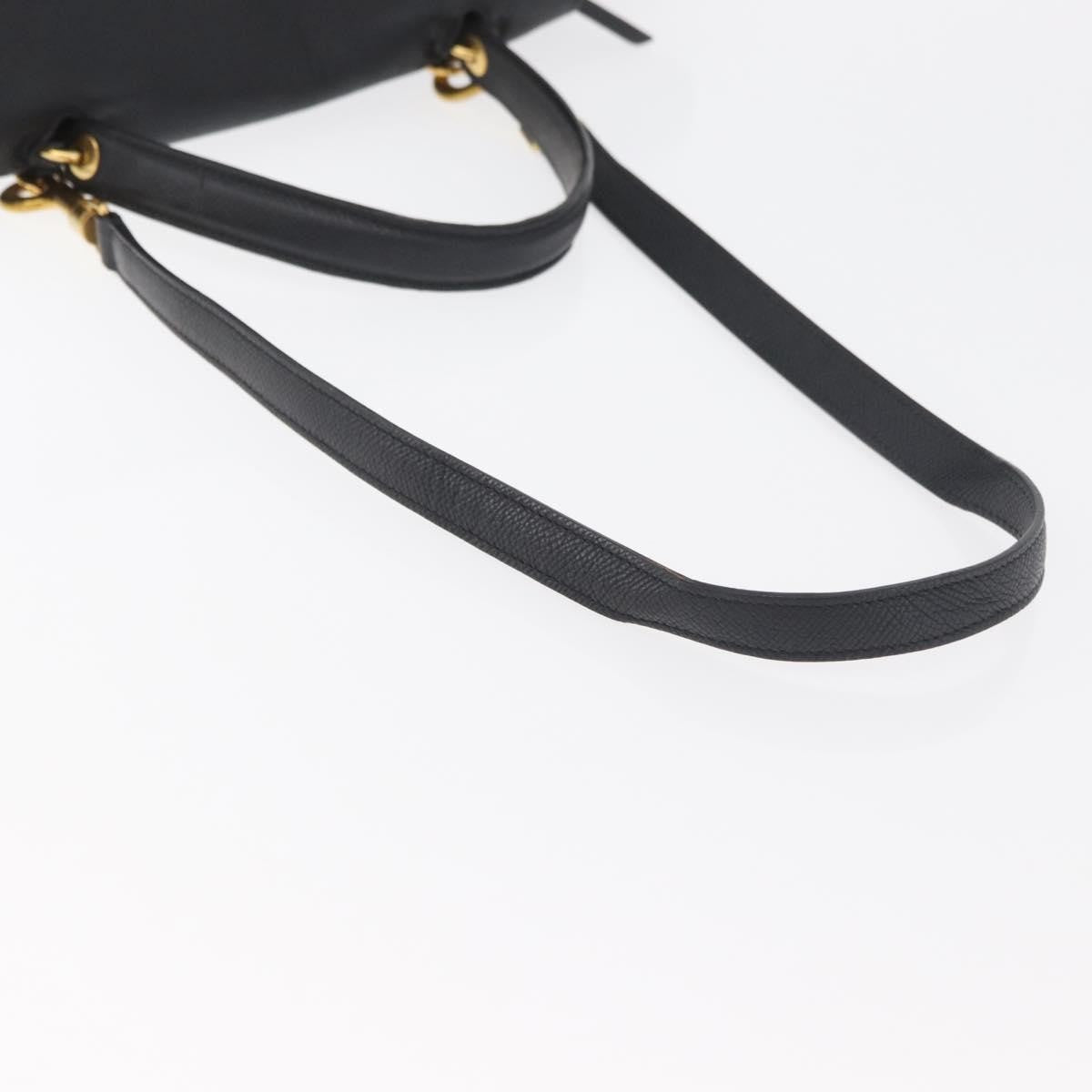 Celine Belt Bag Textured Leather Black Leather Handbag (Pre-Owned)