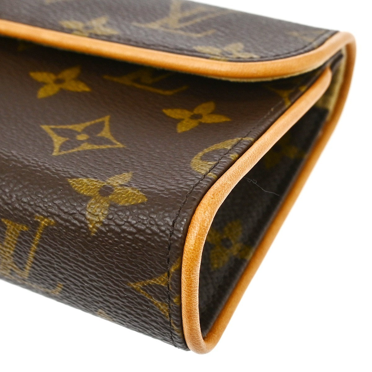Louis Vuitton Florentine Waist Bag Monogram Canvas Brown Canvas Clutche & Pouche Bag (Pre-Owned)