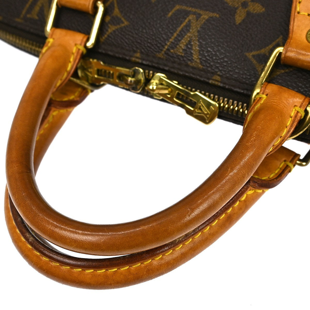 Louis Vuitton Alma Handbag Monogram Canvas Brown Canvas Handbag (Pre-Owned)