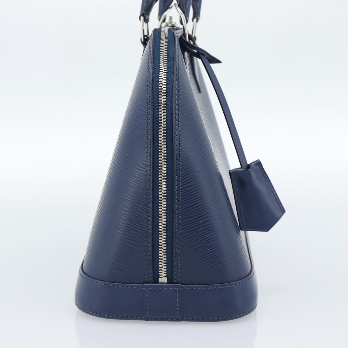 Louis Vuitton Alma Handbag Epi Leather Blue Leather Handbag (Pre-Owned)