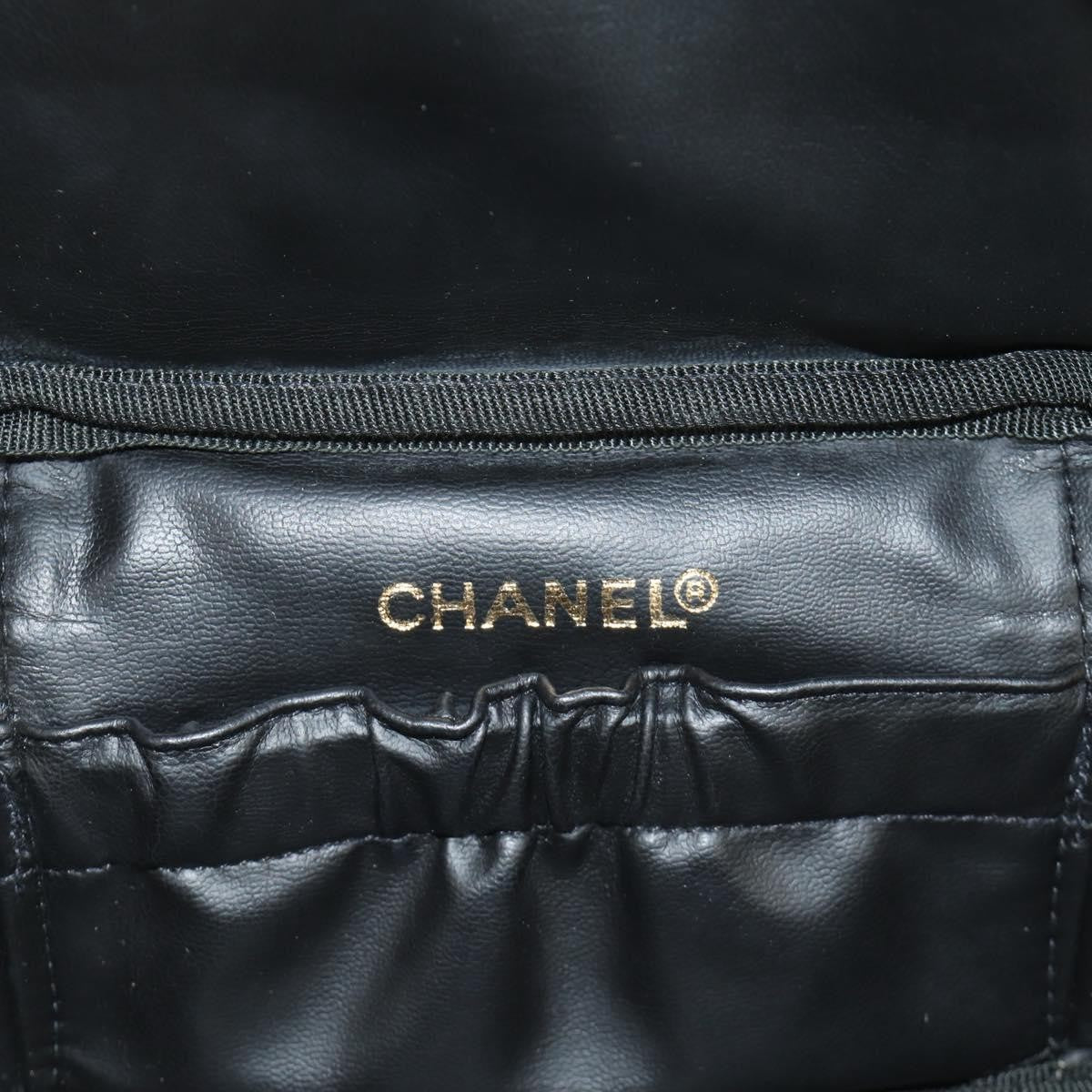 Chanel Vintage Timeless Cosmetic Case Patent Black Patent_Leather Clutche & Pouche Bag (Pre-Owned)