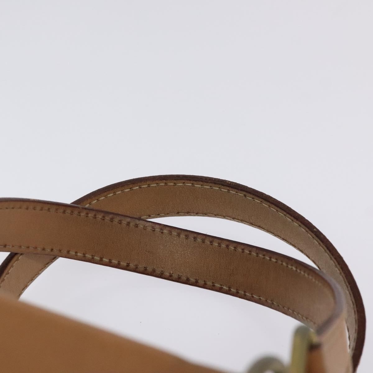 Celine Vintage Macadam Handbag Canvas And Leather Brown Canvas Handbag (Pre-Owned)