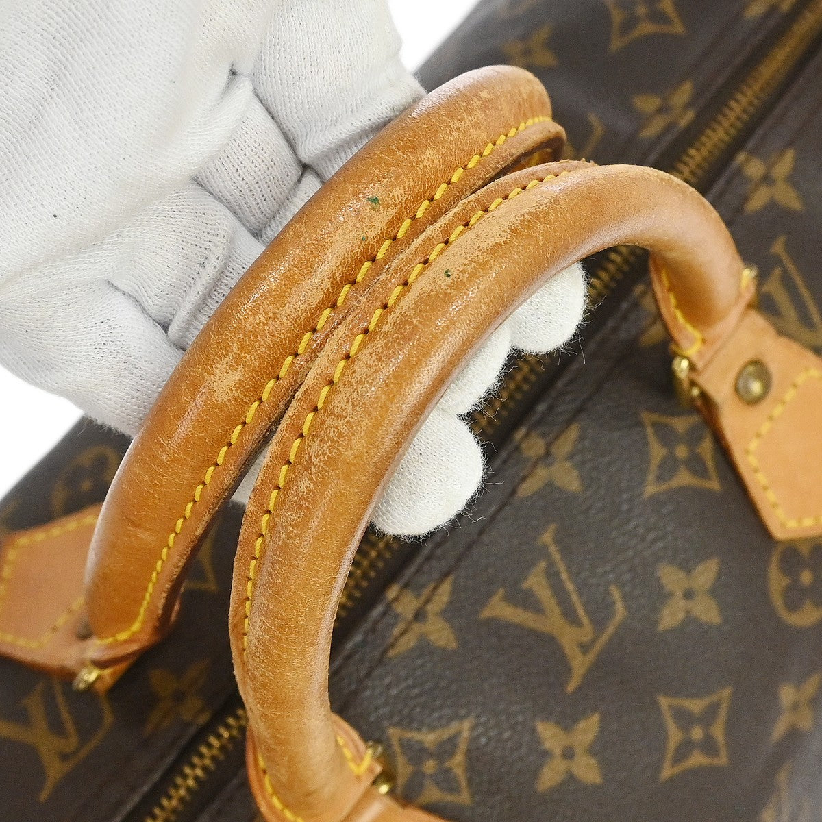 Louis Vuitton Speedy Handbag Monogram Canvas Brown Canvas Handbag (Pre-Owned)