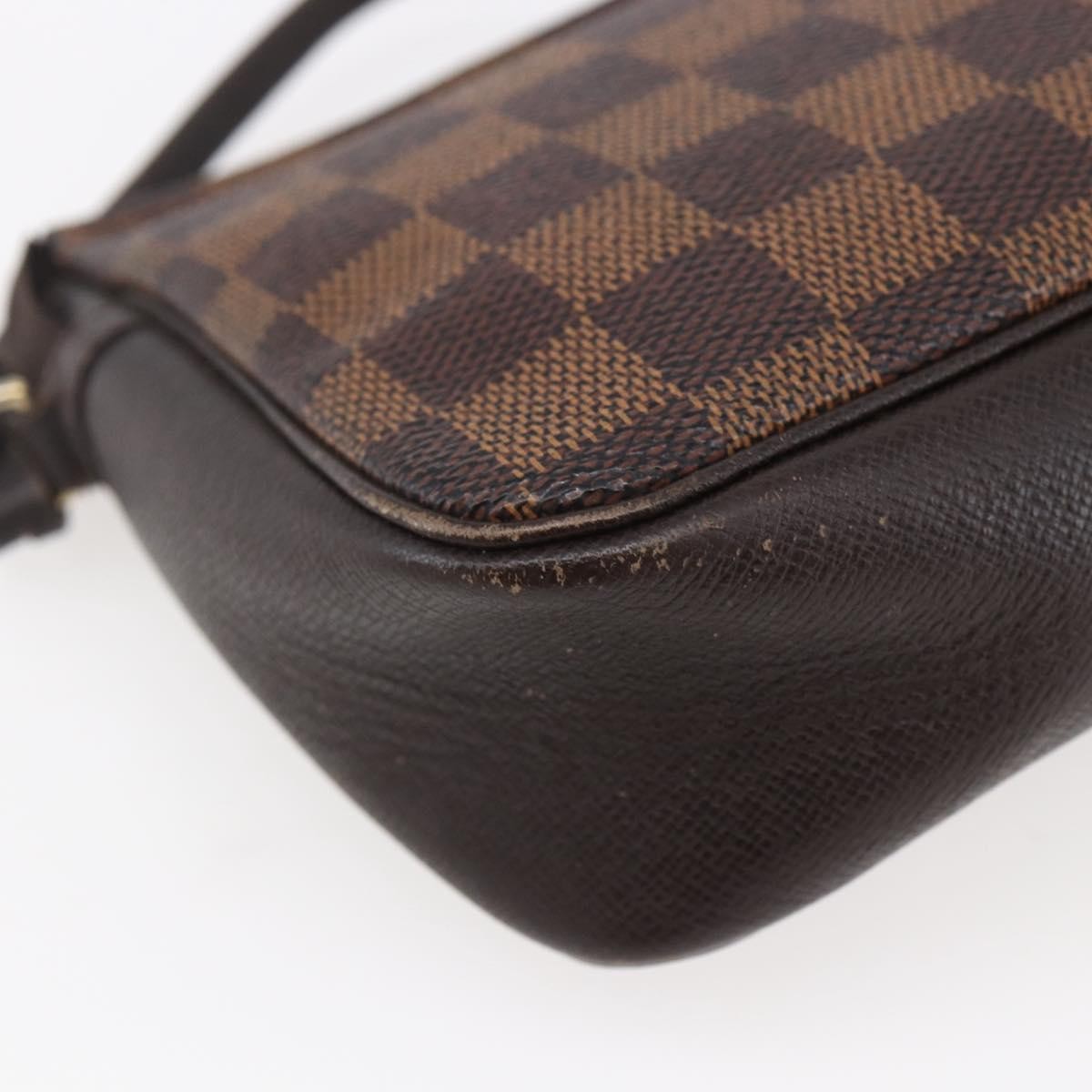 Louis Vuitton Trousse Make Up Bag Damier Canvas Brown Canvas Clutche & Pouche Bag (Pre-Owned)