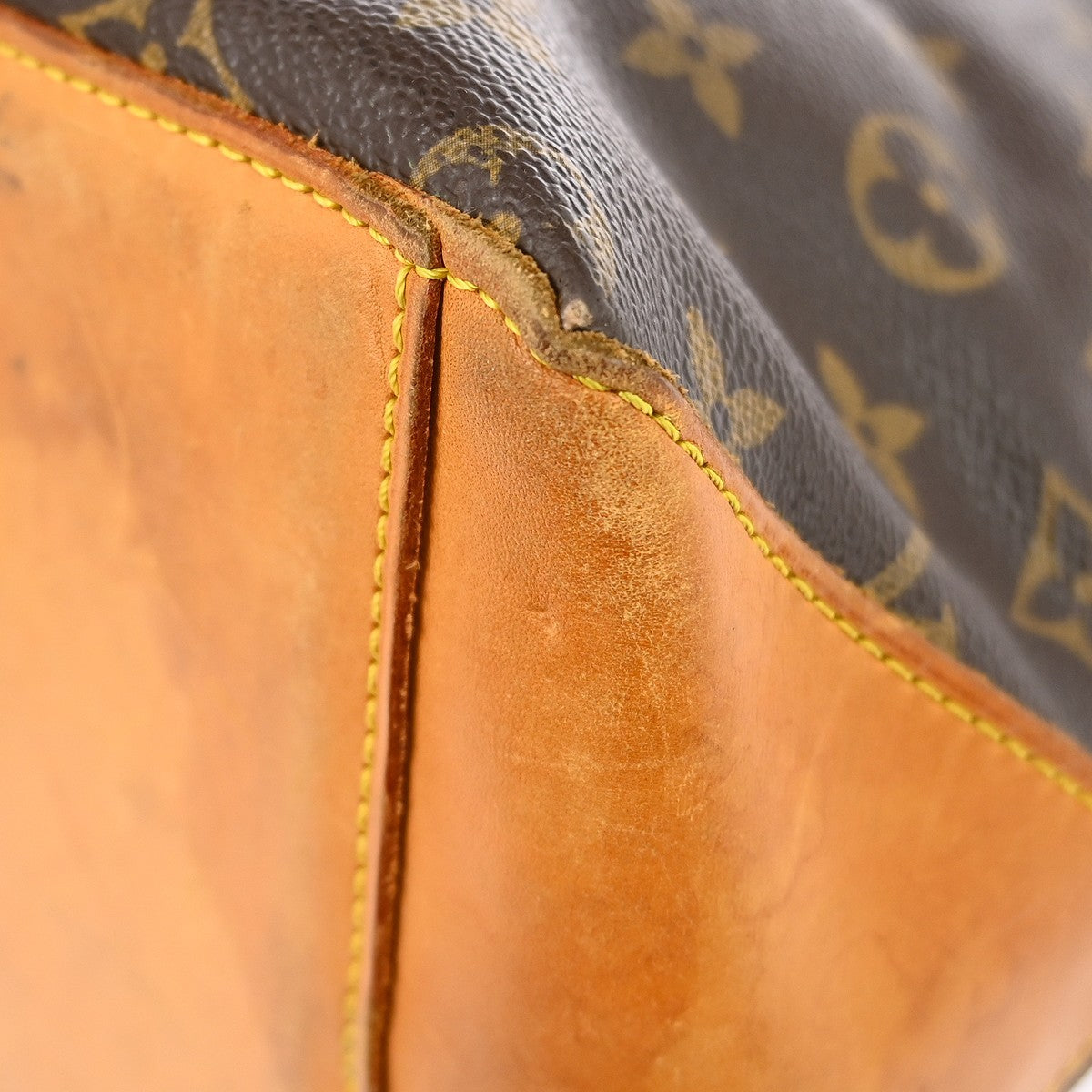 Louis Vuitton Cabas Mezzo Monogram Canvas Brown Canvas Tote Bag Bag (Pre-Owned)