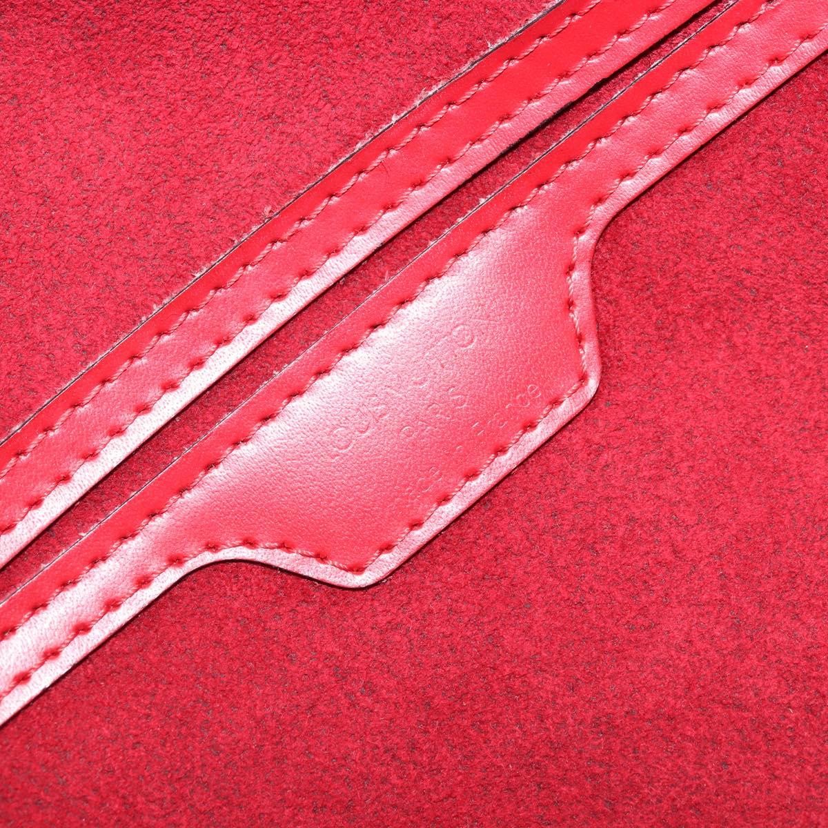 Louis Vuitton Soufflot Handbag Epi Leather Red Leather Handbag (Pre-Owned)