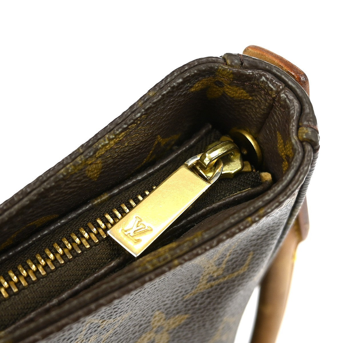 Louis Vuitton Monogram Looping Handbag Monogram Canvas Brown Canvas Shoulder Bag Bag (Pre-Owned)