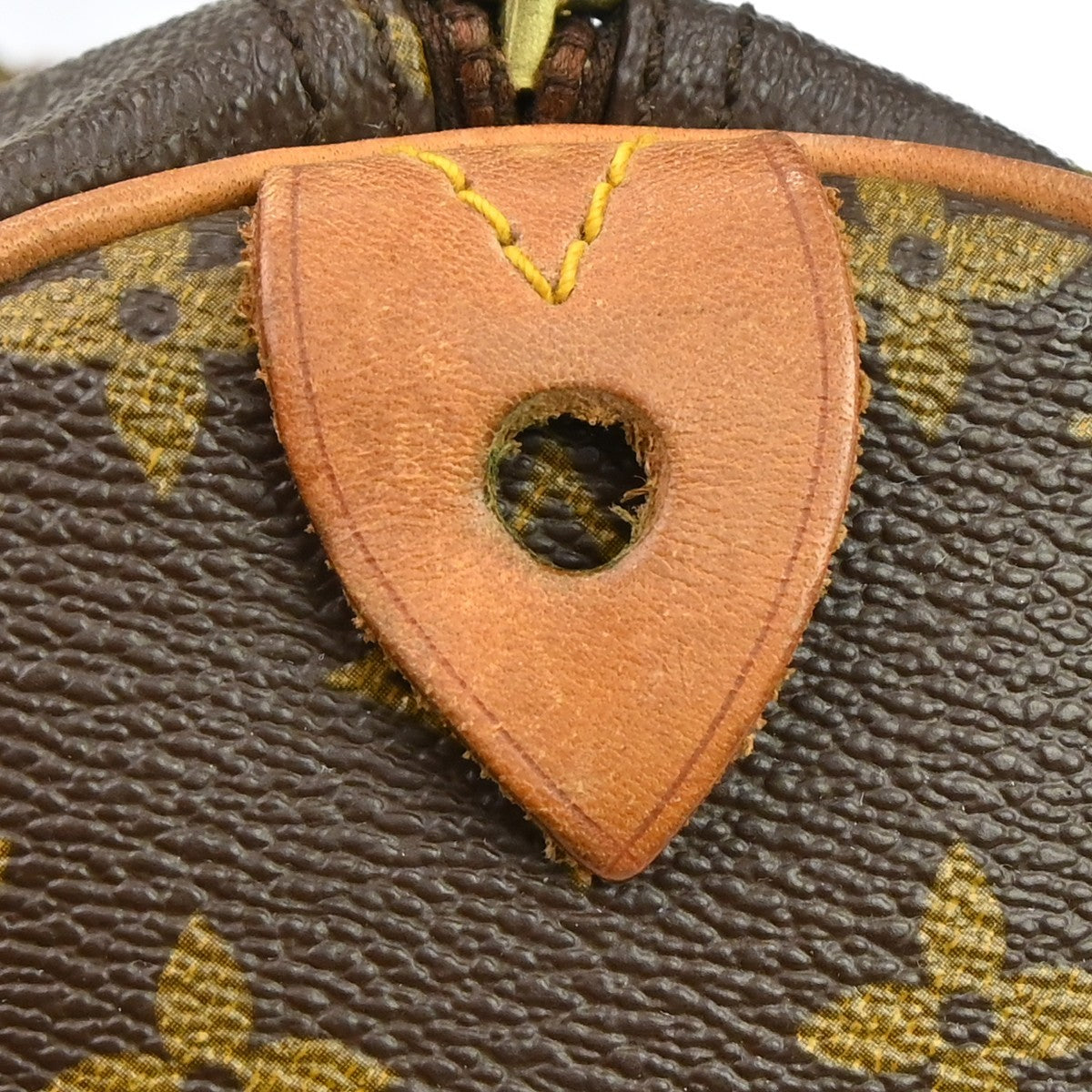 Louis Vuitton Speedy Handbag Monogram Canvas Brown Canvas Handbag (Pre-Owned)