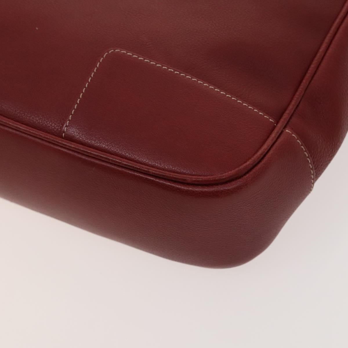 Loewe Vintage Anagram Tote Leather Burgundy Leather Tote Bag Bag (Pre-Owned)
