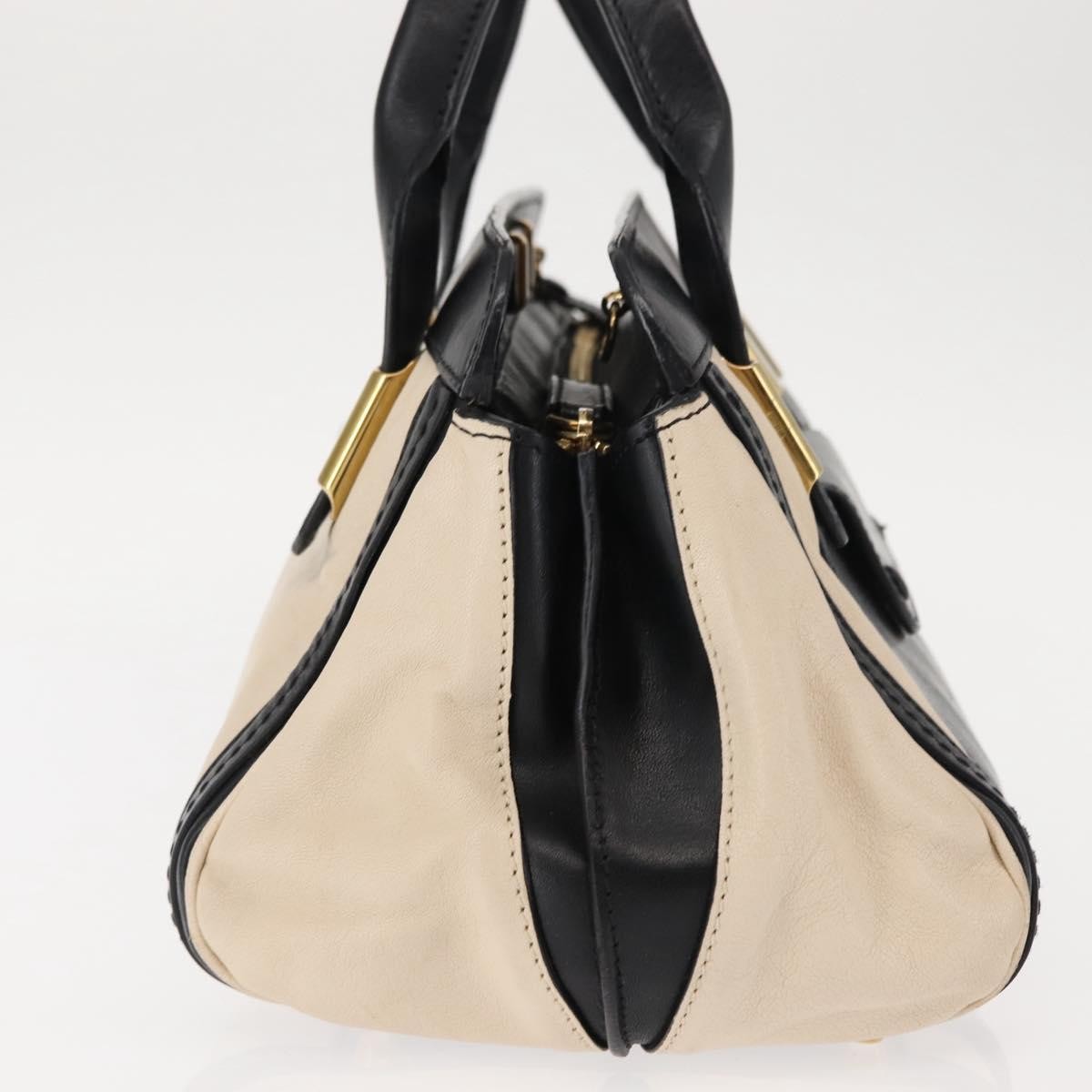 Chloe Alice Satchel Leather White Leather Handbag (Pre-Owned)