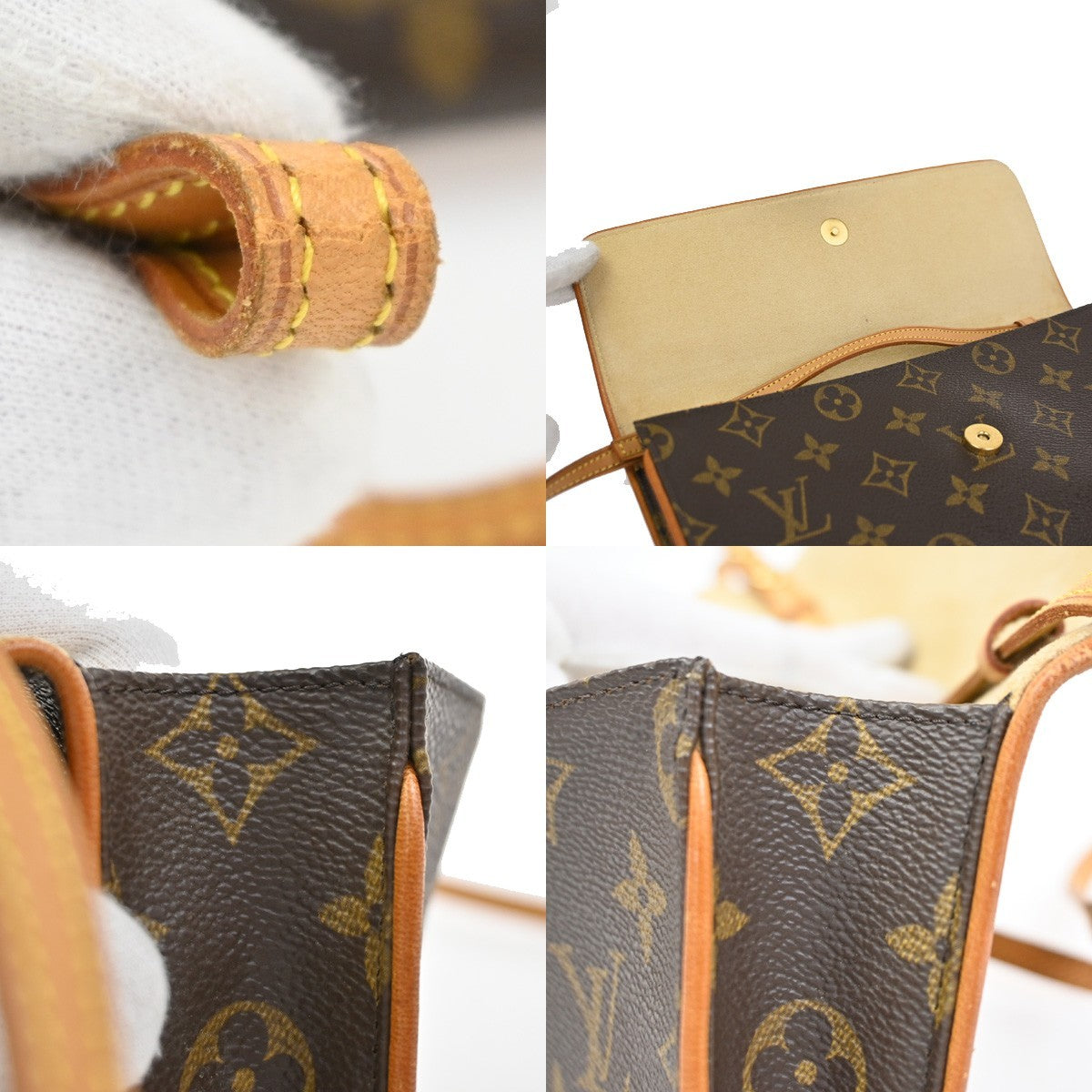Louis Vuitton Twin Handbag Monogram Canvas Brown Canvas Clutche & Pouche Bag (Pre-Owned)
