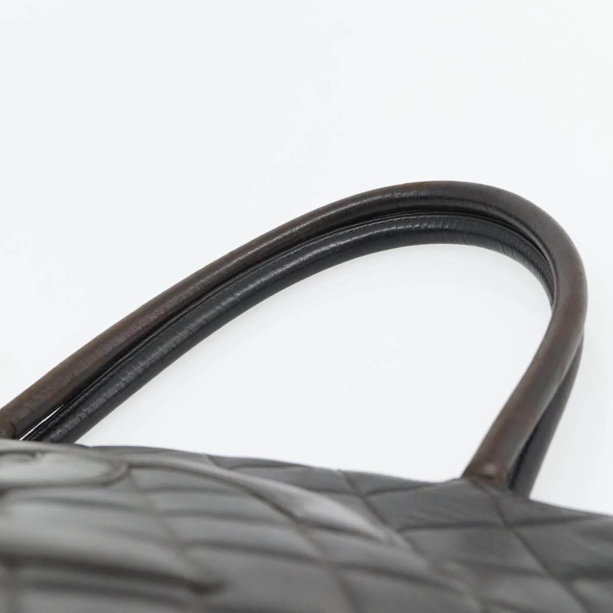 Chanel Matelassé Lambskin Leather Black Leather Tote Bag Bag (Pre-Owned)