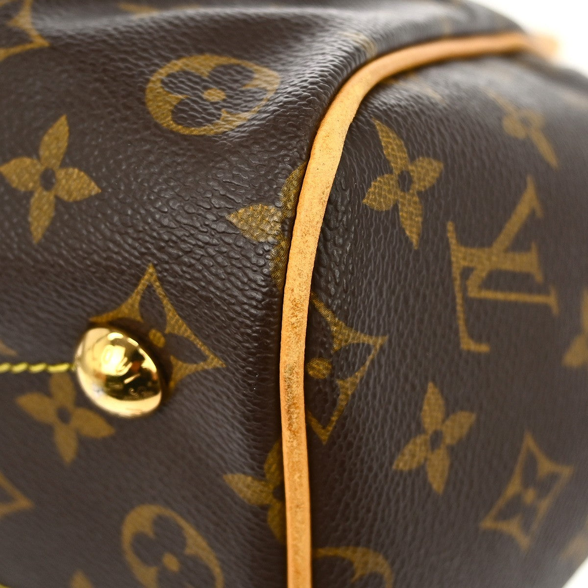 Louis Vuitton Tivoli Handbag Monogram Canvas Brown Canvas Handbag (Pre-Owned)