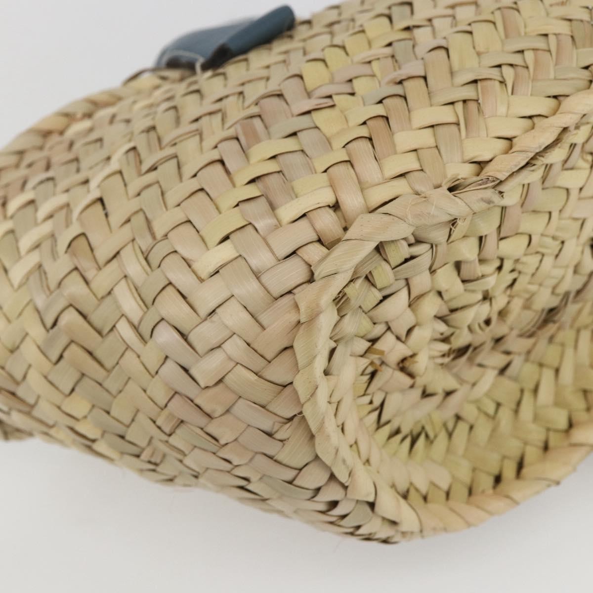 Chloe Marcie Basket Bag Raffia Beige Wicker Tote Bag Bag (Pre-Owned)