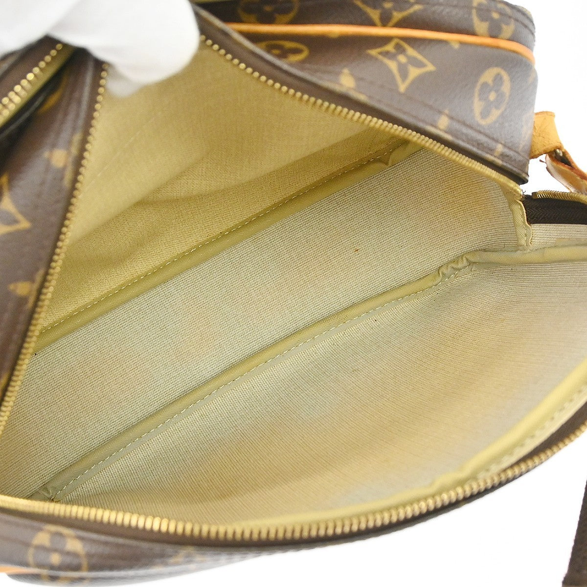 Louis Vuitton Reporter Bag Monogram Canvas Brown Canvas Shoulder Bag Bag (Pre-Owned)