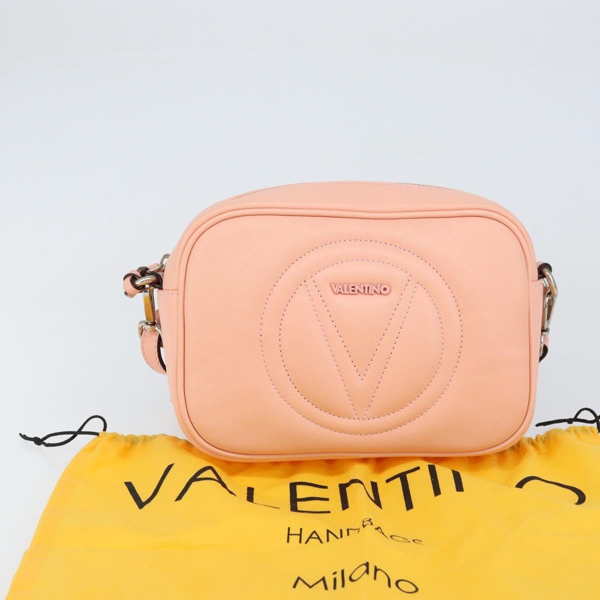 Valentino Garavani Vintage Shoulder Bag Leather Pink Leather Shoulder Bag Bag (Pre-Owned)