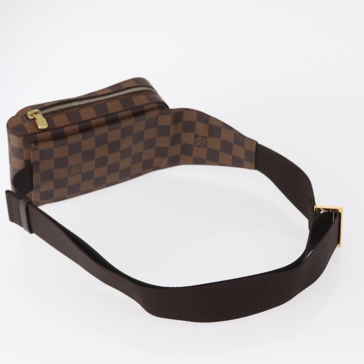 Louis Vuitton Geronimos Waist Bag Damier Brown Canvas Shoulder Bag Bag (Pre-Owned)