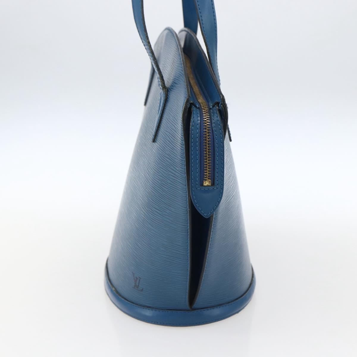 Louis Vuitton Saint Jacques Handbag Epi Leather Blue Leather Shoulder Bag Bag (Pre-Owned)