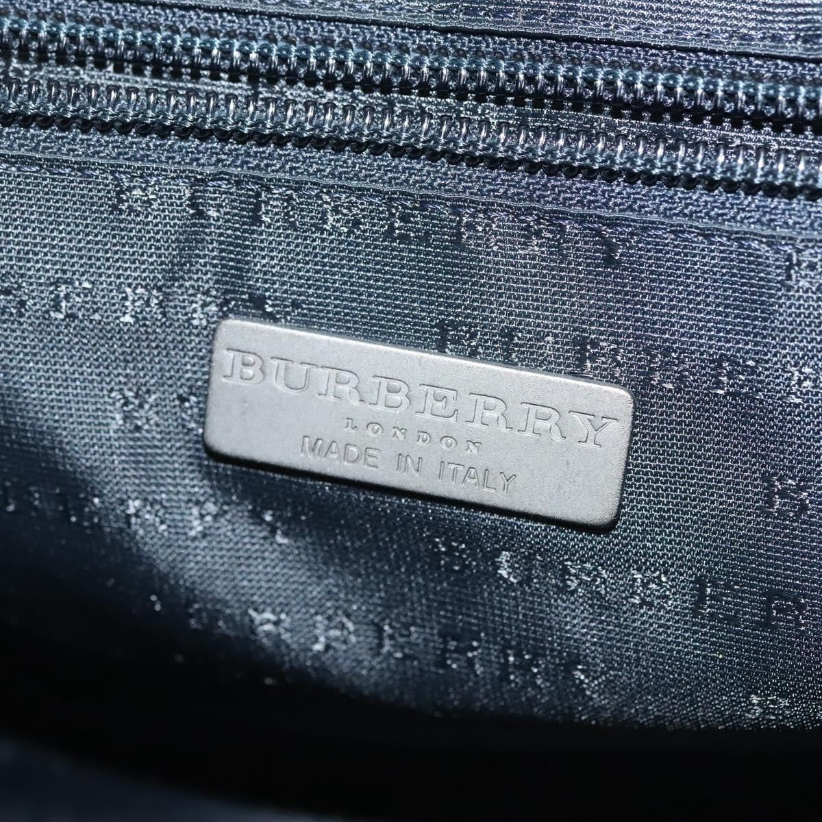 Burberry Nova Check Shoulder Bag Canvas Navy Canvas Shoulder Bag Bag (Pre-Owned)