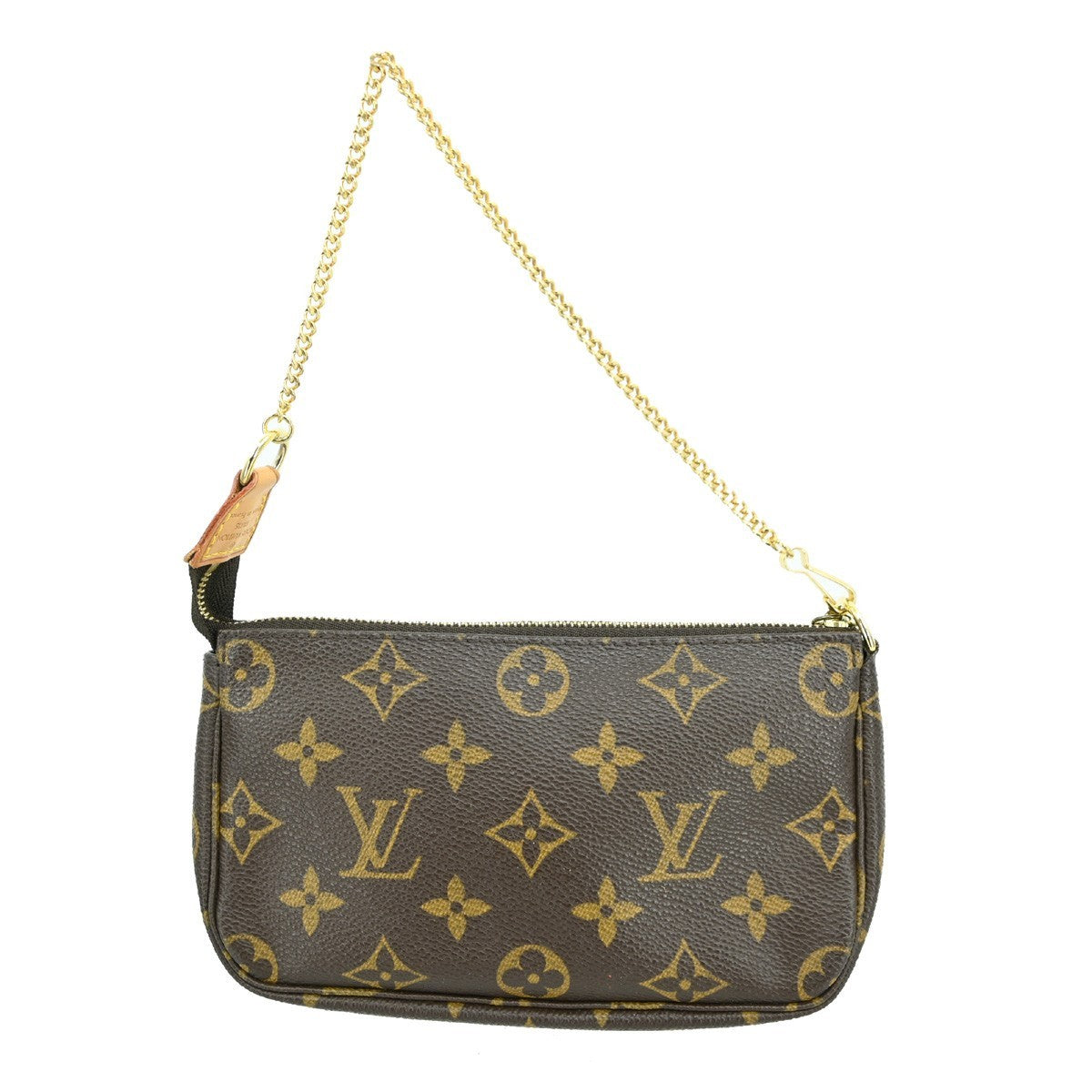 Louis Vuitton Mini Pochette Accessoires Canvas Brown Canvas Clutche & Pouche Bag (Pre-Owned)