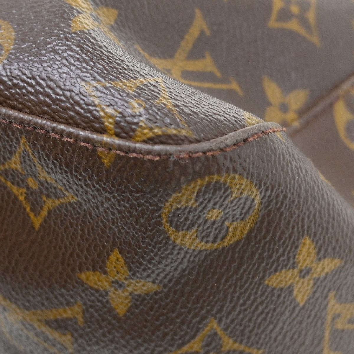 Louis Vuitton Monogram Looping Handbag Monogram Canvas Brown Canvas Shoulder Bag Bag (Pre-Owned)