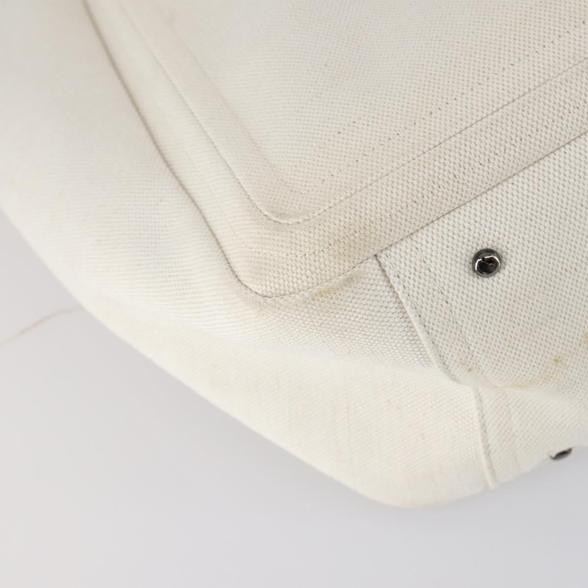 Valentino Garavani Atelier 02 Tote Canvas White Canvas Tote Bag Bag (Pre-Owned)
