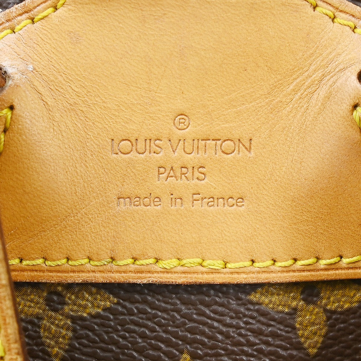 Louis Vuitton Montsouris Backpack Monogram Canvas Brown Canvas Backpack Bag (Pre-Owned)