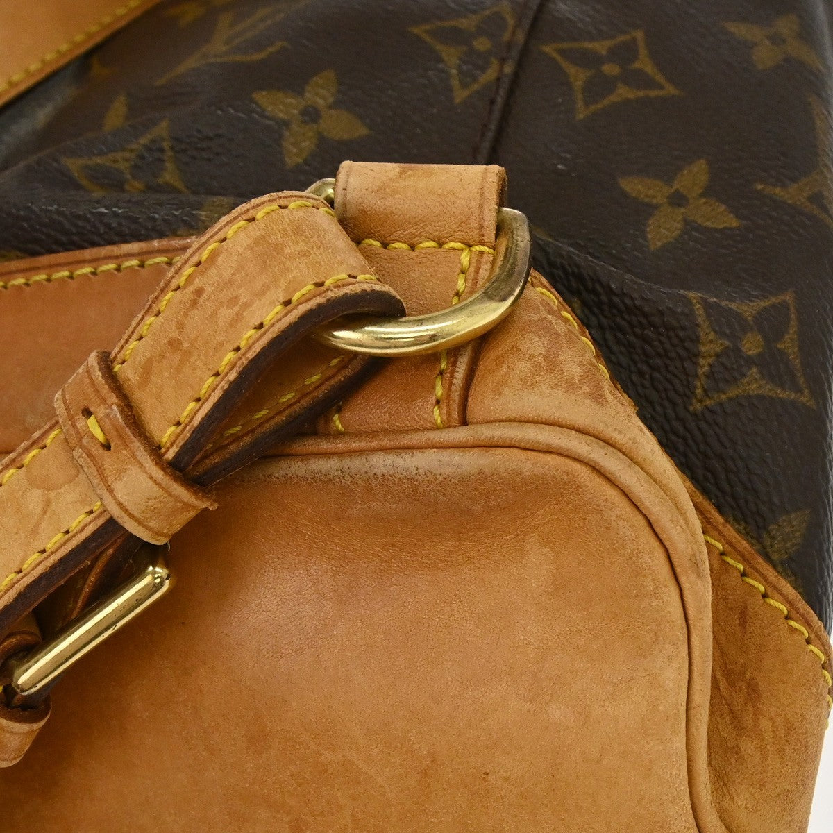 Louis Vuitton Vintage Montsouris Backpack Monogram Canvas Brown Canvas Backpack Bag (Pre-Owned)