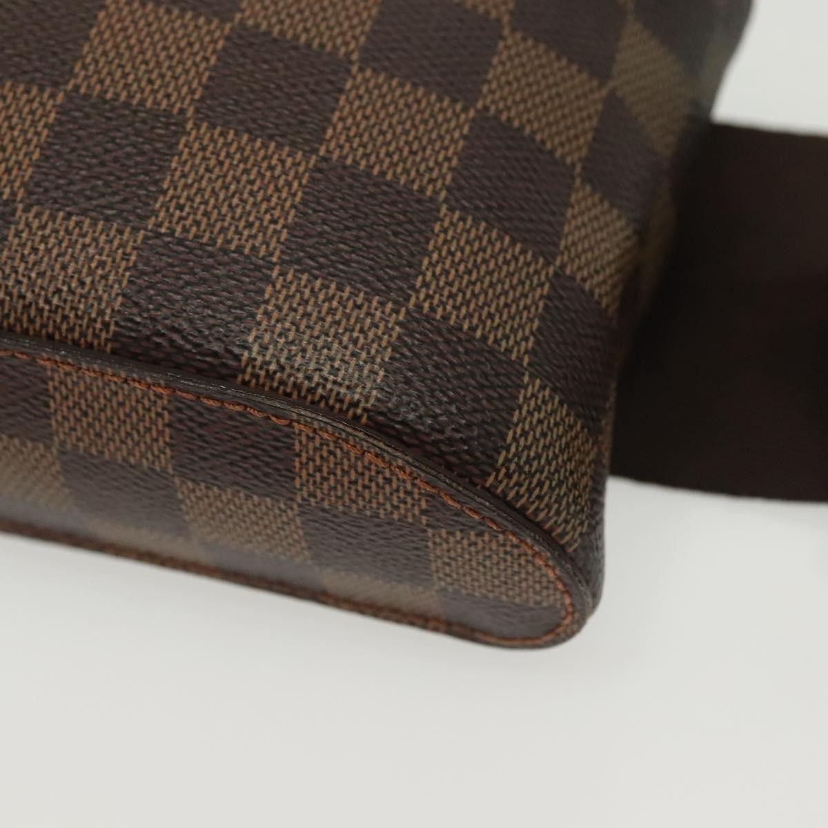 Louis Vuitton Geronimos Waist Bag Damier Brown Canvas Shoulder Bag Bag (Pre-Owned)