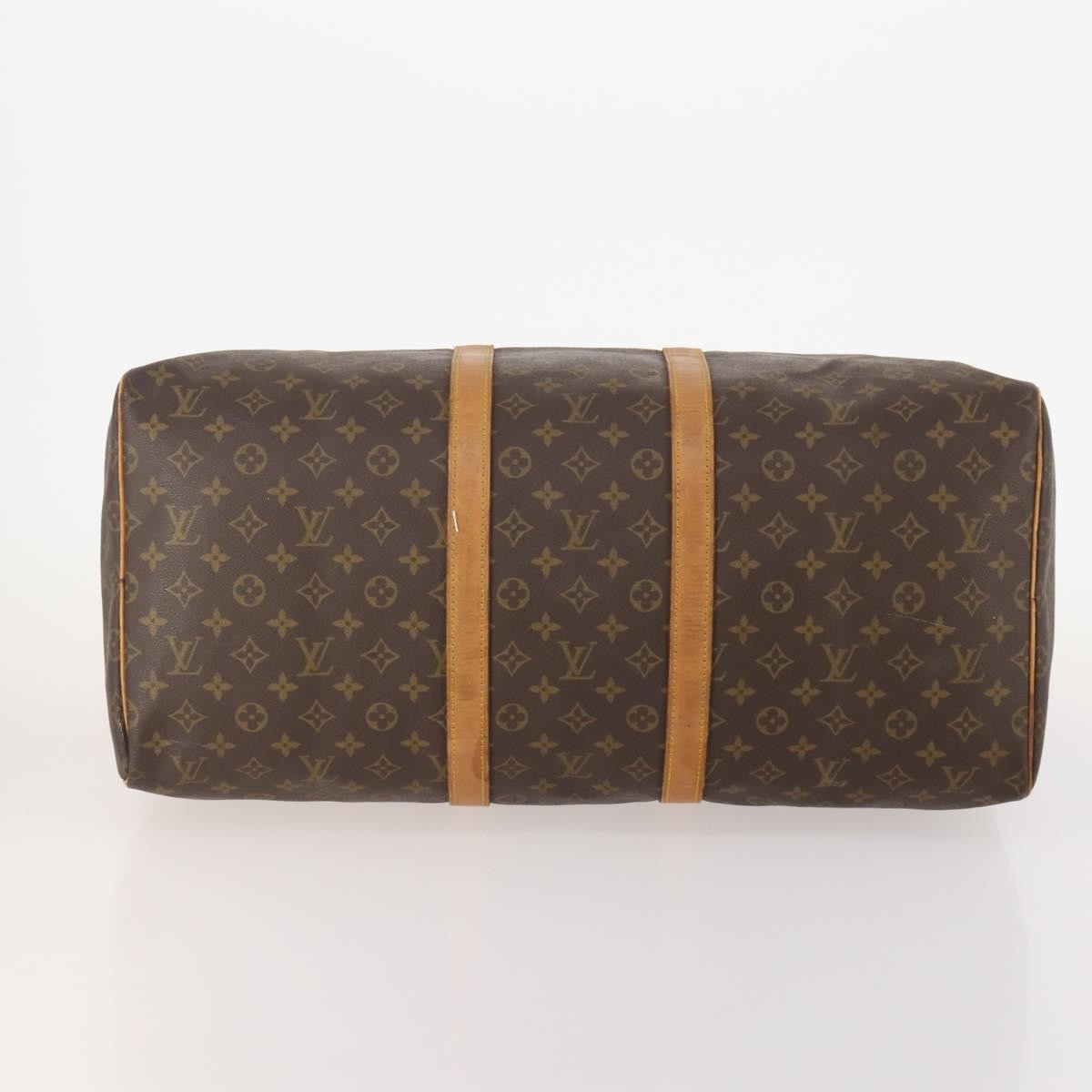 Louis Vuitton Keepall Bag Monogram Canvas Brown Canvas Travel Bag Bag (Pre-Owned)