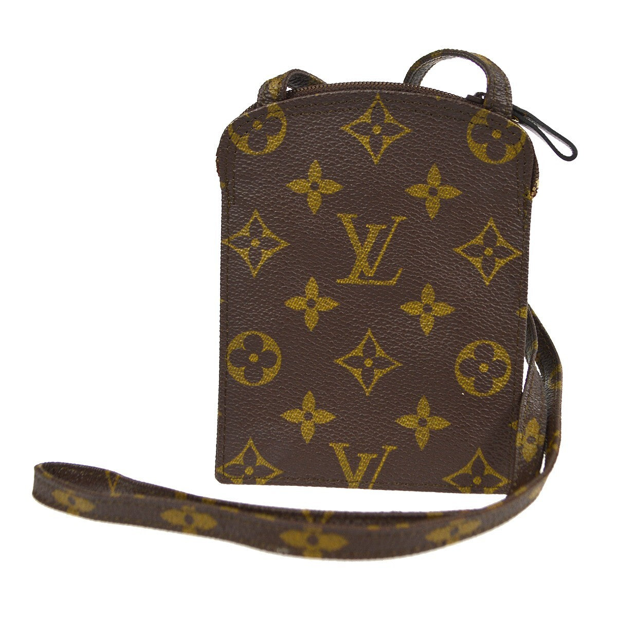 Louis Vuitton Pochette Secret Monogram Canvas Brown Canvas Clutche & Pouche Bag (Pre-Owned)