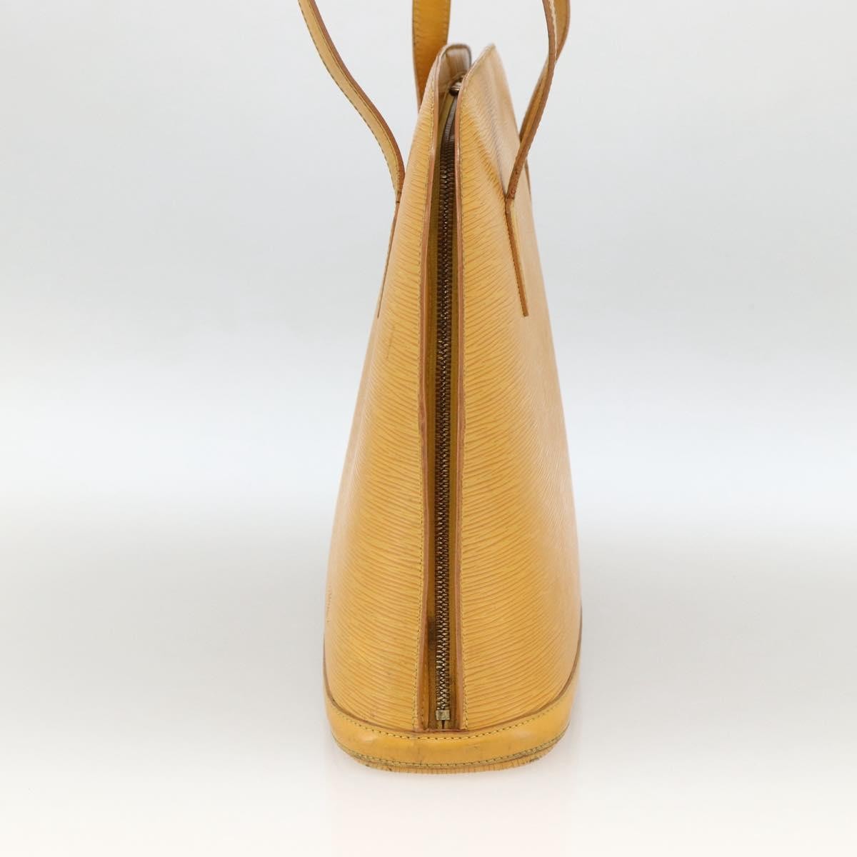 Louis Vuitton Lussac Handbag Epi Leather Yellow Leather Shoulder Bag Bag (Pre-Owned)
