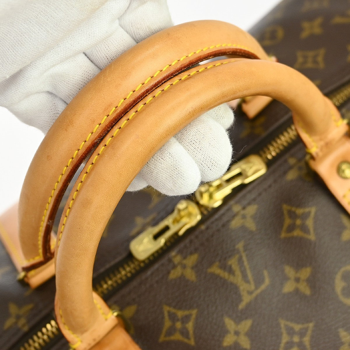 Louis Vuitton Keepall Bag Monogram Canvas Brown Canvas Travel Bag Bag (Pre-Owned)