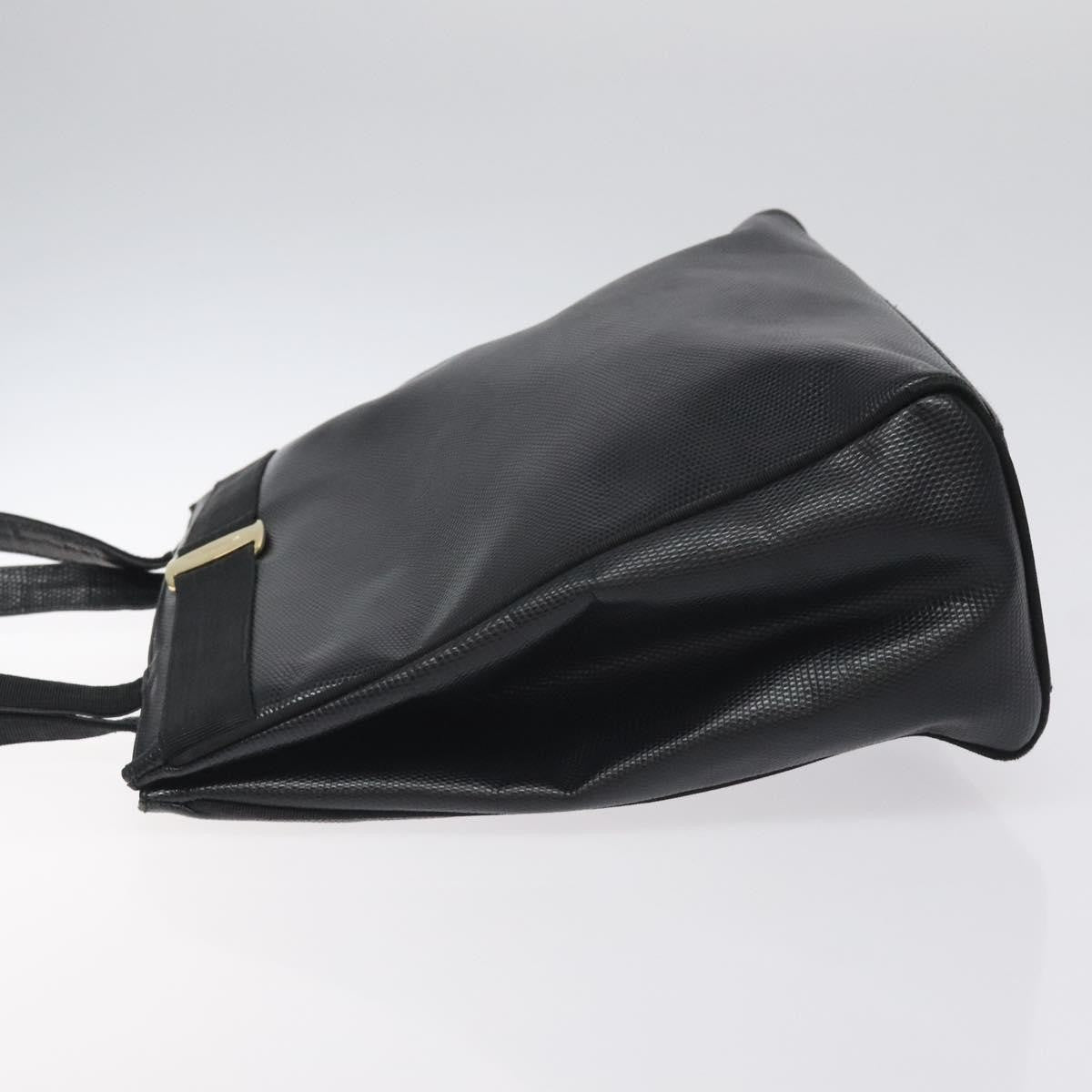 Salvatore Ferragamo Vintage Vara Bow Tote Lizard Embossed Leather Black Leather Tote Bag Bag (Pre-Owned)
