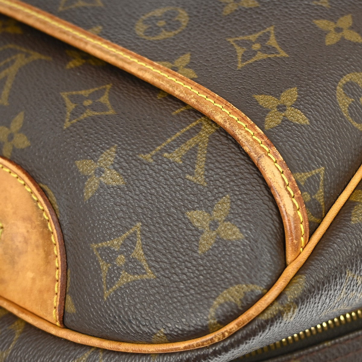 Louis Vuitton Deauville Handbag Monogram Canvas Brown Canvas Handbag (Pre-Owned)