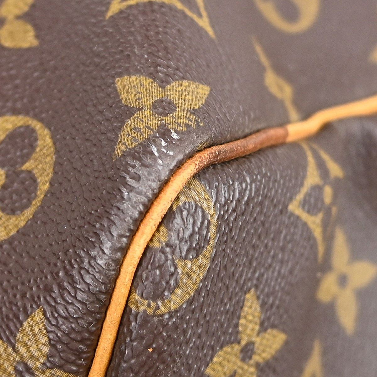 Louis Vuitton Keepall Bag Monogram Canvas Brown Canvas Travel Bag Bag (Pre-Owned)
