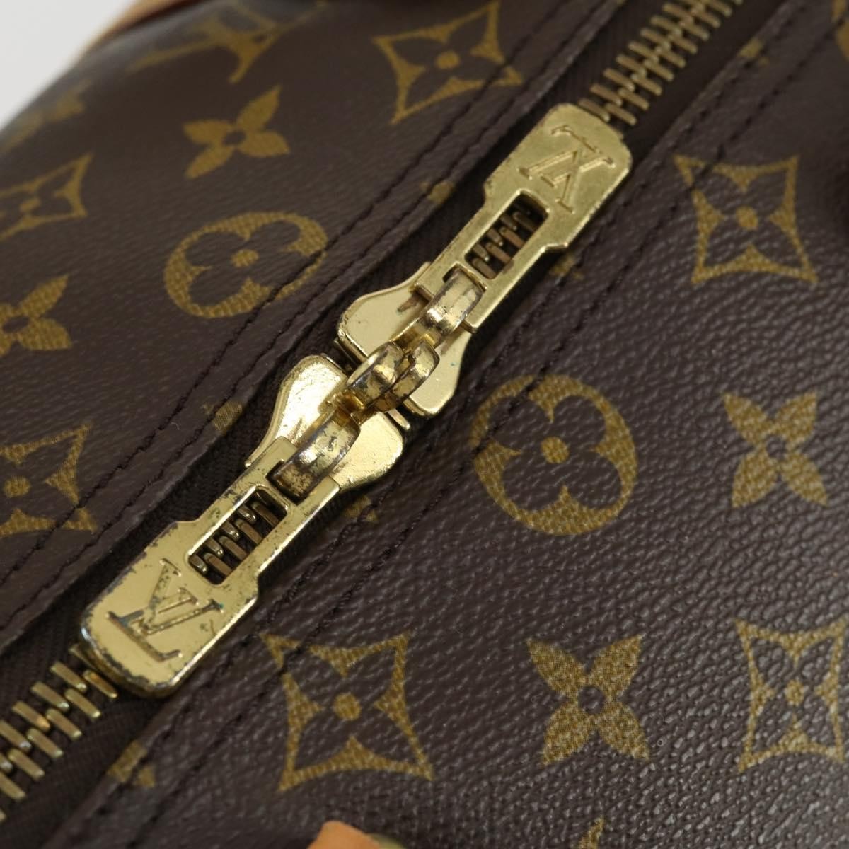 Louis Vuitton Keepall Bag Monogram Canvas Brown Canvas Travel Bag Bag (Pre-Owned)