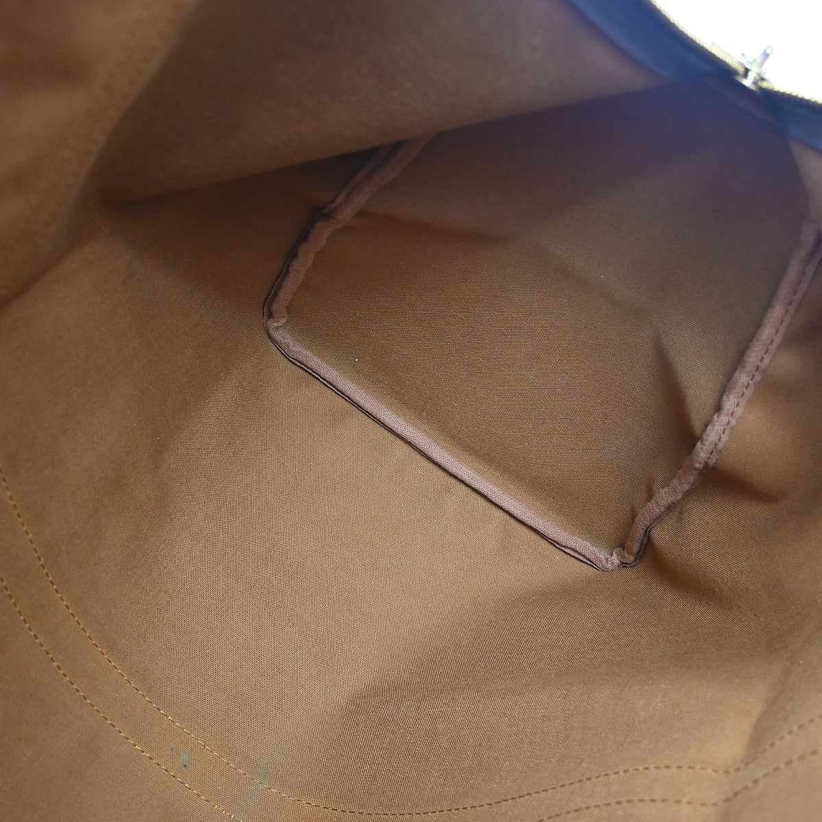 Louis Vuitton Keepall Bag Monogram Canvas Brown Canvas Handbag (Pre-Owned)