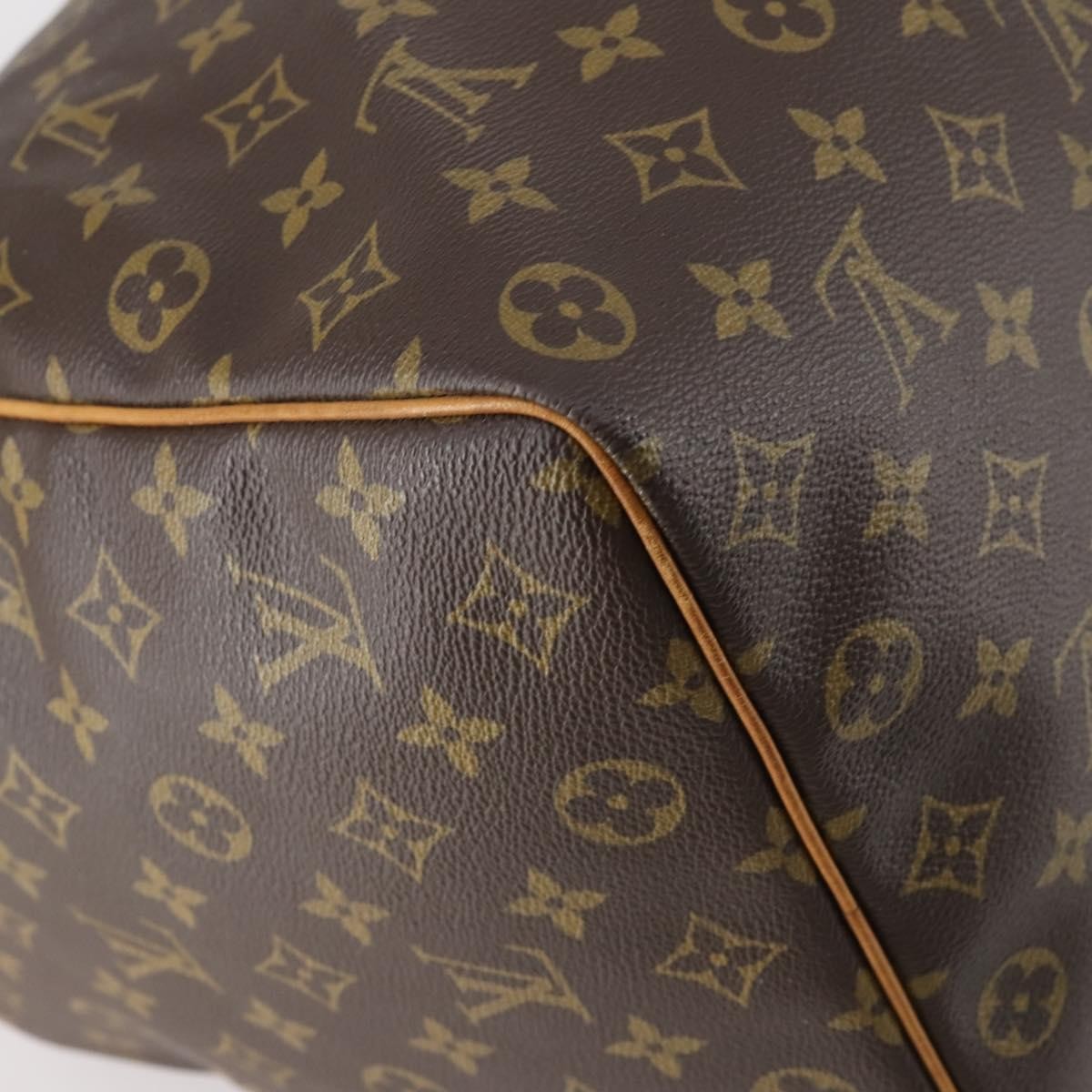 Louis Vuitton Keepall Bag Monogram Canvas Brown Canvas Travel Bag Bag (Pre-Owned)