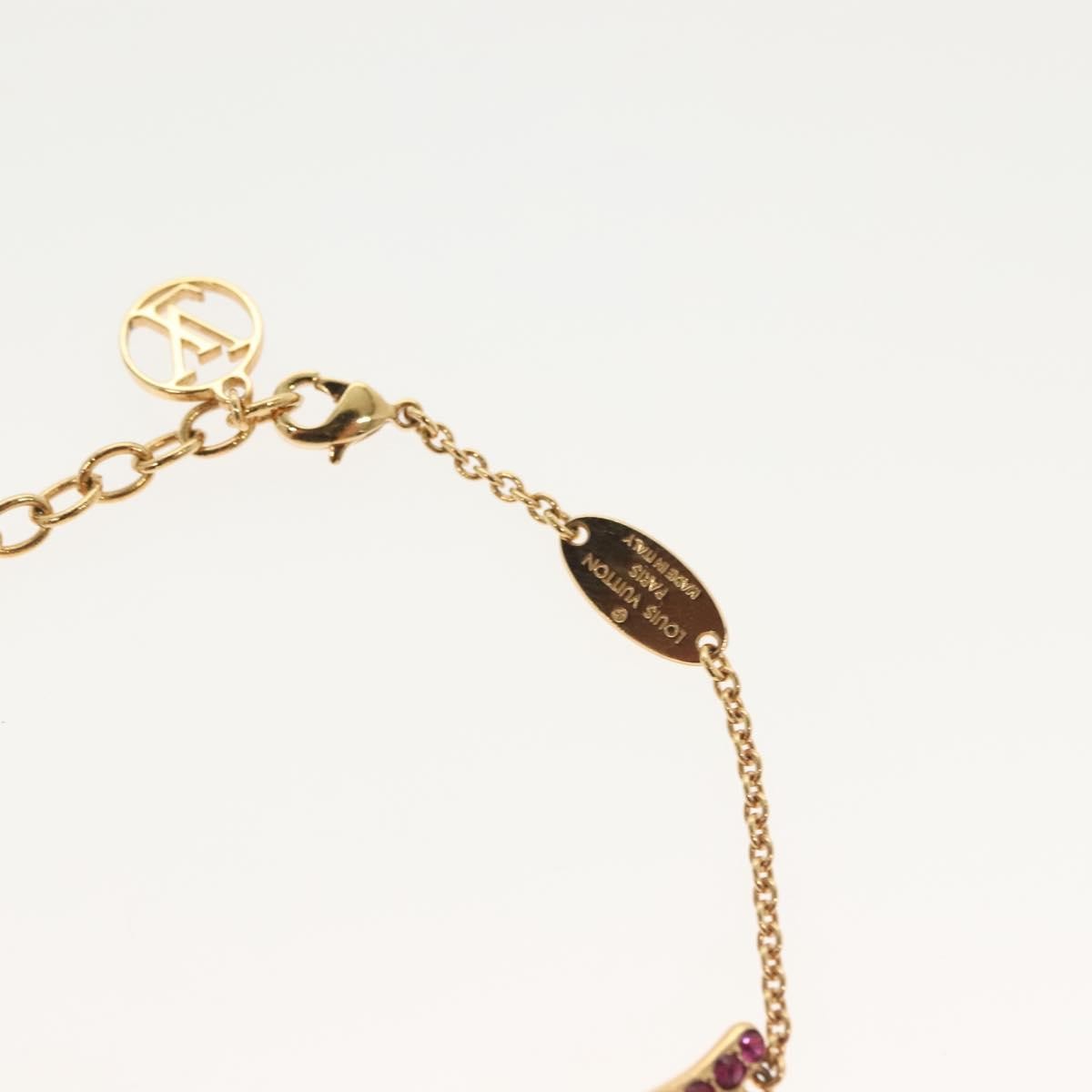 Louis Vuitton Essential V California Dreaming Bracelet Metal With Crystals Gold Metal Bracelet Jewelry (Pre-Owned)
