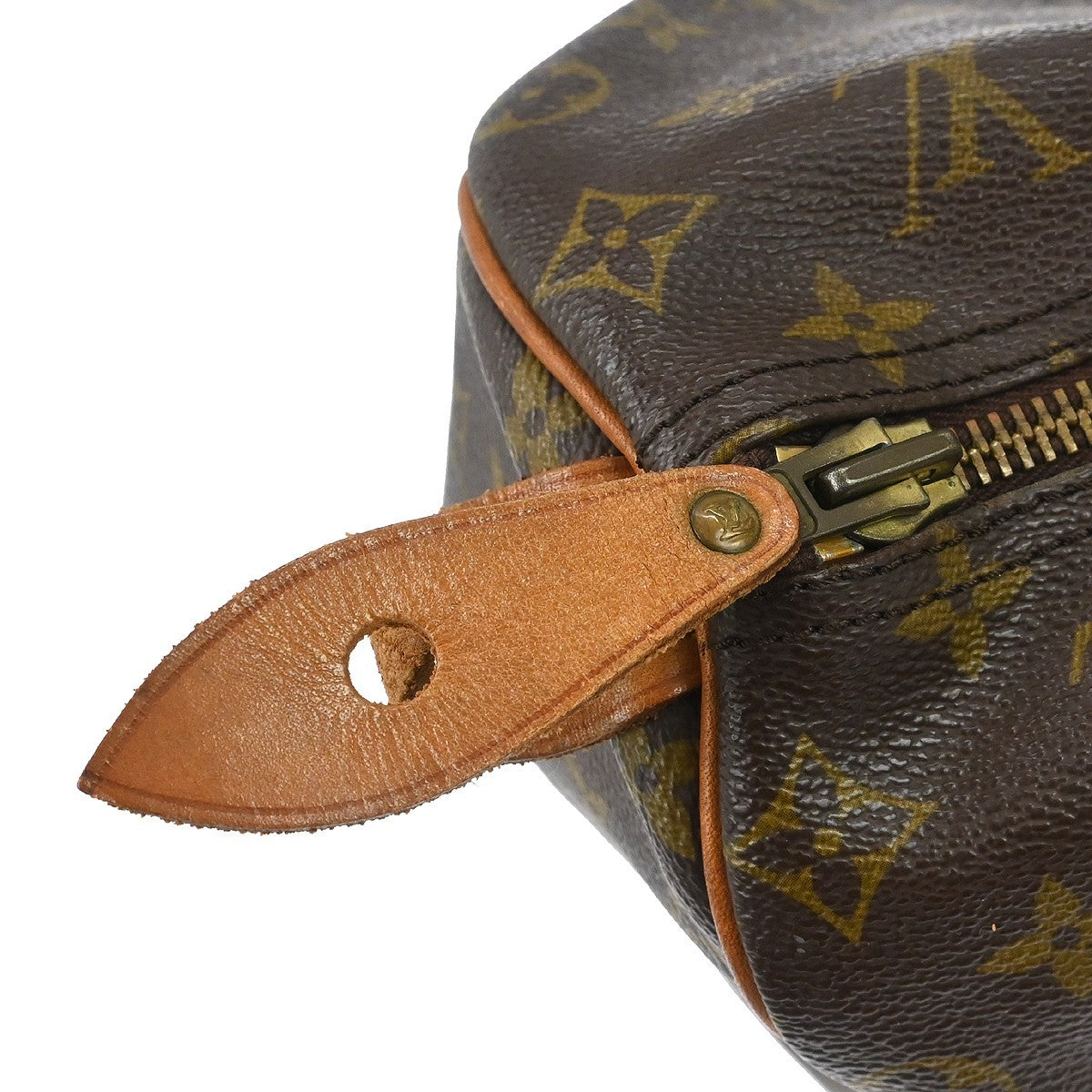 Louis Vuitton Speedy Handbag Monogram Canvas Brown Canvas Handbag (Pre-Owned)