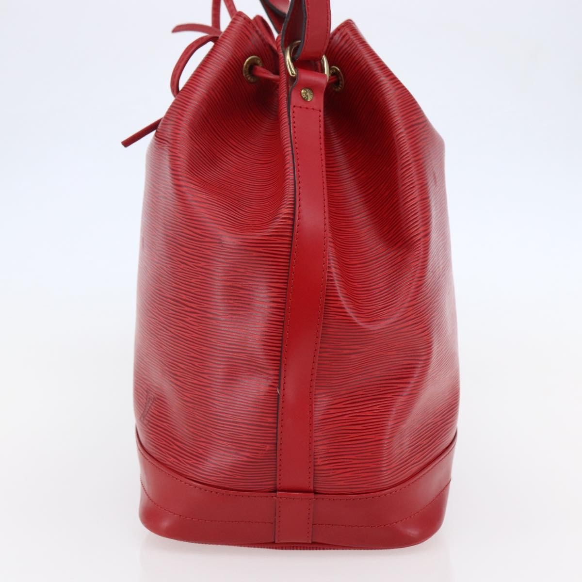 Louis Vuitton Noe Handbag Epi Leather Red Leather Bag (Pre-Owned)