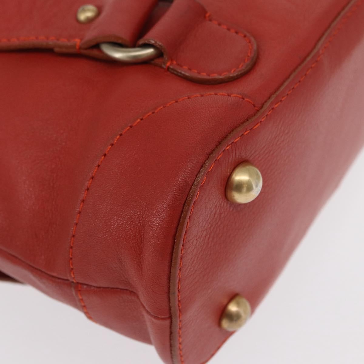 Chloe Vintage Handbag Leather Red Leather Handbag (Pre-Owned)