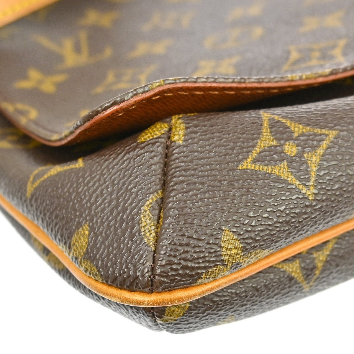 Louis Vuitton Musette Tango Handbag Monogram Canvas Brown Canvas Shoulder Bag Bag (Pre-Owned)