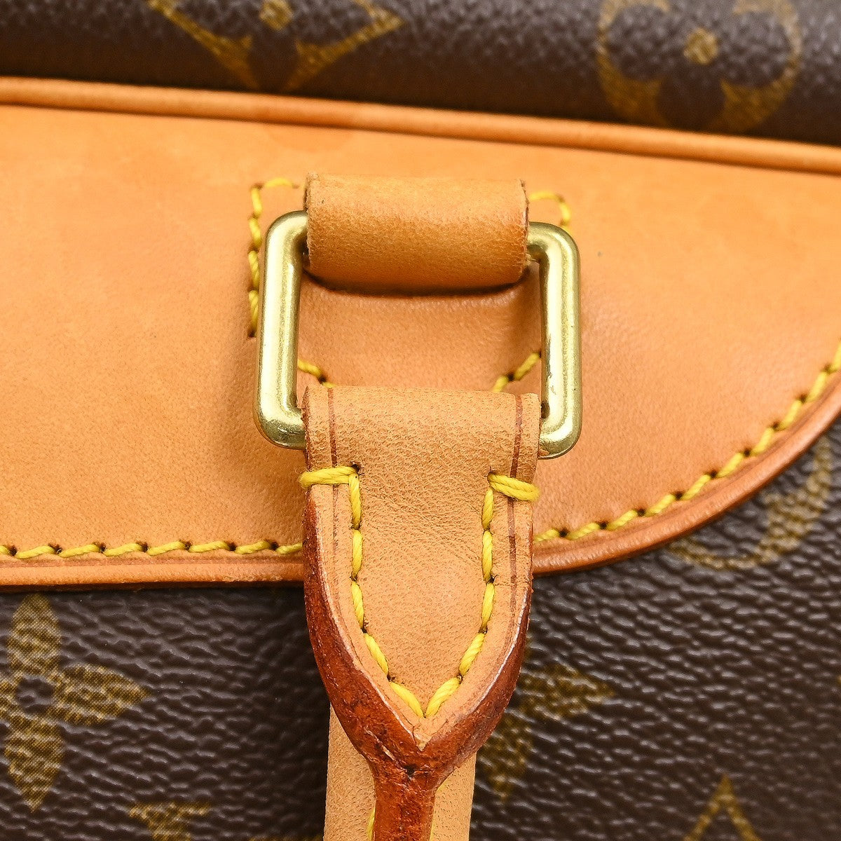Louis Vuitton Deauville Handbag Monogram Canvas Brown Canvas Handbag (Pre-Owned)