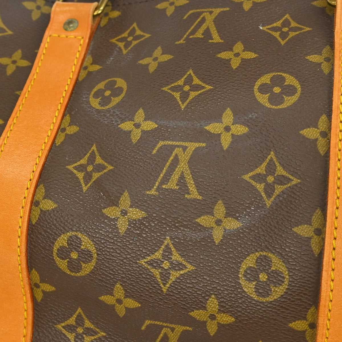 Louis Vuitton Keepall Bandouliere Bag Monogram Canvas Brown Canvas Travel Bag Bag (Pre-Owned)